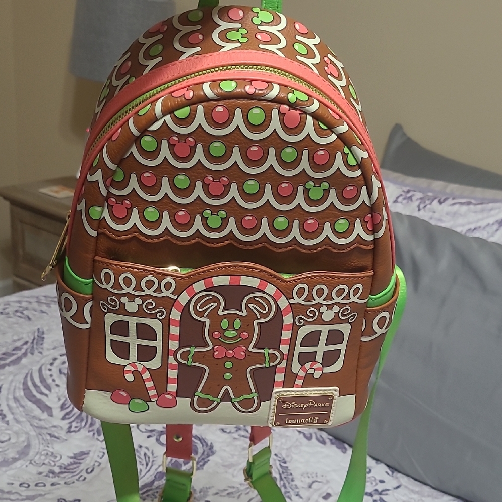 Loungefly Gingerbread House Backpack Disney Eats Collection View 2